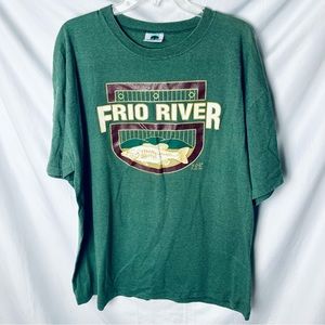 Vintage Kingstree Classic Frio River Fishing T Shirt Circa 1995 2XL